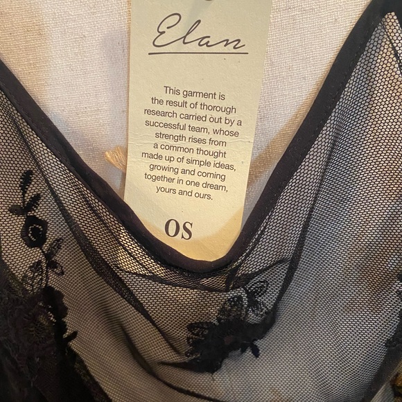 Black off shoulder sheer blouse - Picture 10 of 11